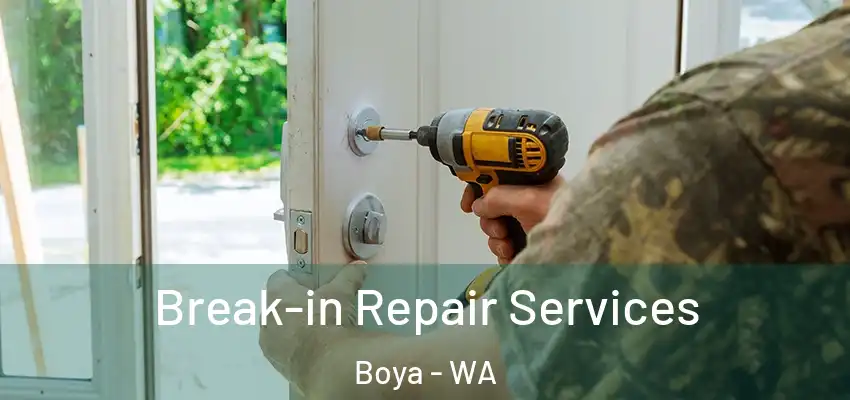 Break-in Repair Services Boya - WA