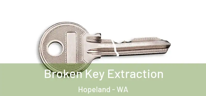 Broken Key Extraction Hopeland - WA