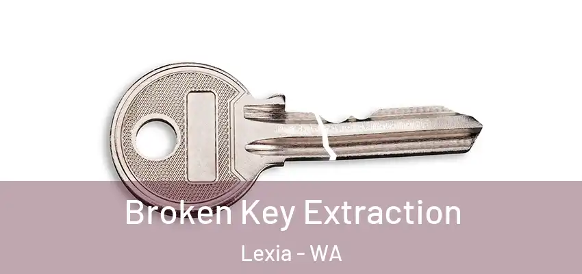 Broken Key Extraction Lexia - WA