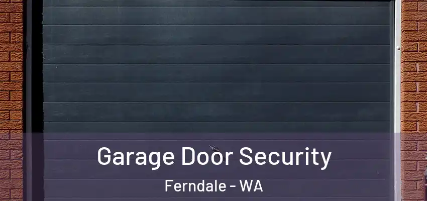 Garage Door Security Ferndale - WA