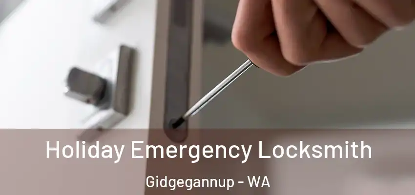 Holiday Emergency Locksmith Gidgegannup - WA