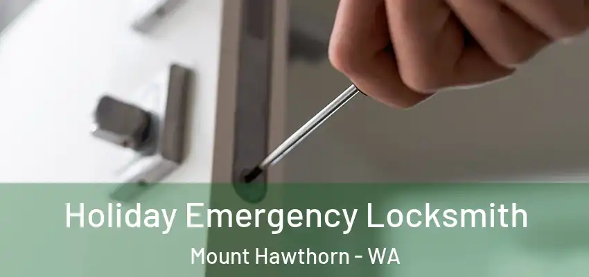 Holiday Emergency Locksmith Mount Hawthorn - WA