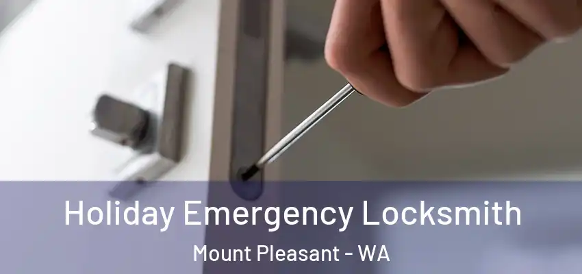 Holiday Emergency Locksmith Mount Pleasant - WA