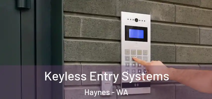  Keyless Entry Systems Haynes - WA