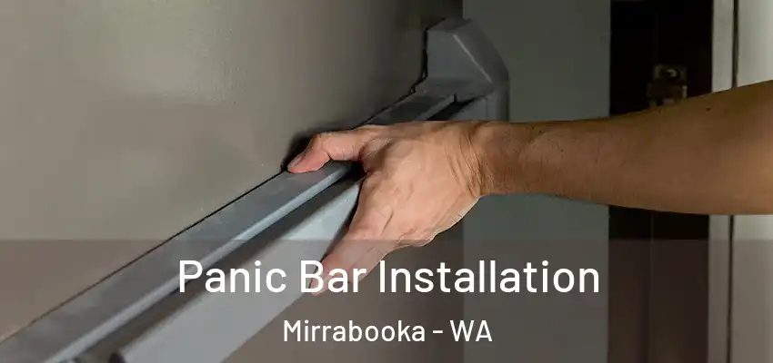Panic Bar Installation Mirrabooka - WA
