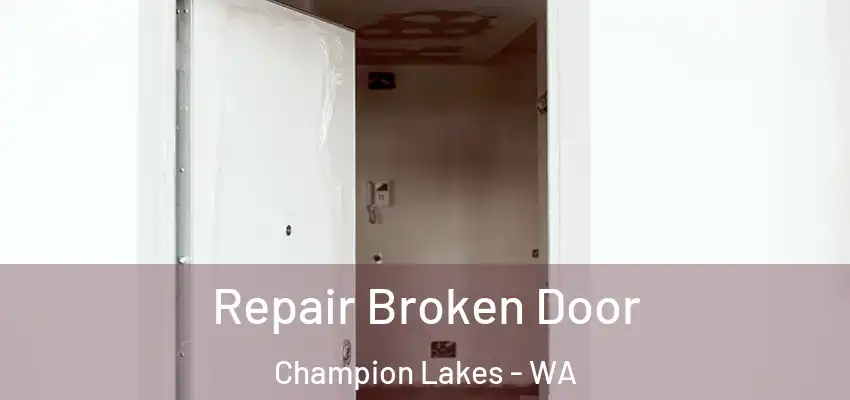 Repair Broken Door Champion Lakes - WA